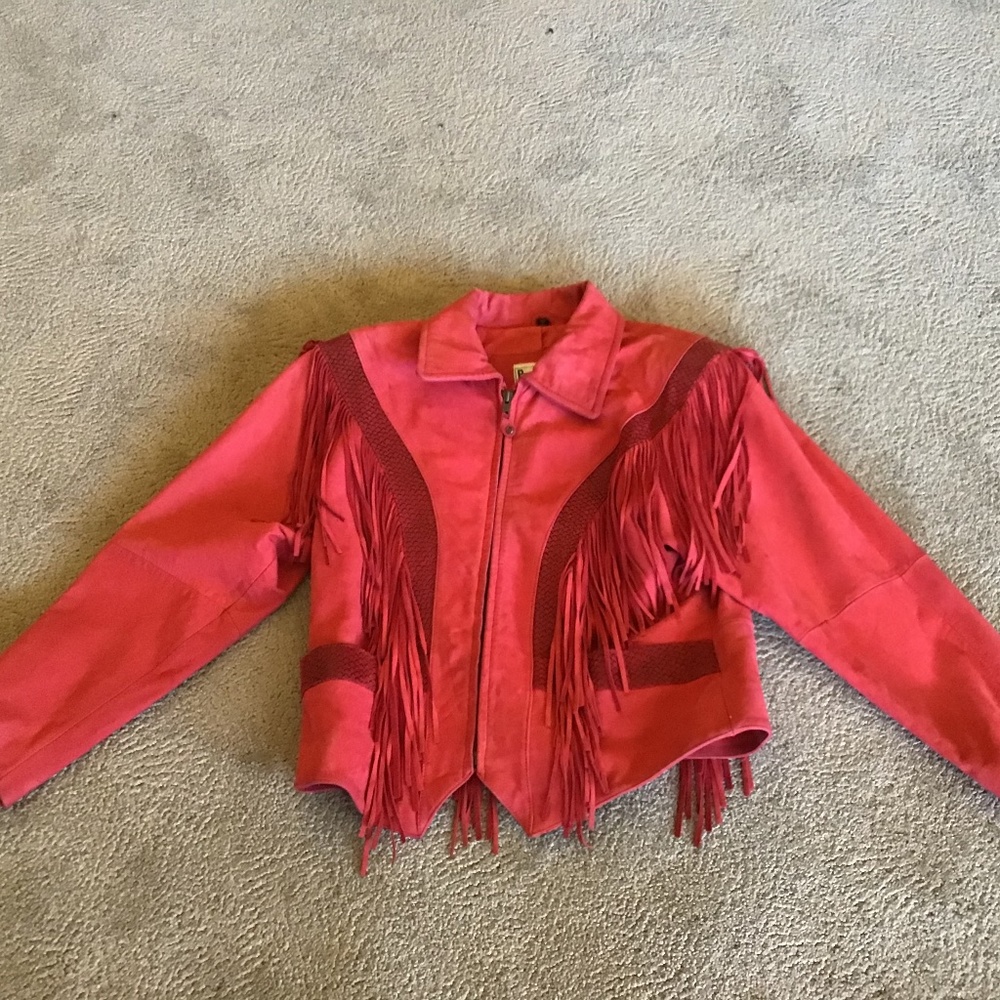 Vintage Suede Fringe Jacket